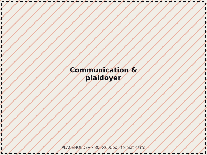 [Photo à remplacer : communication et plaidoyer]