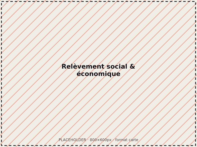 [Photo à remplacer : relèvement social et économique]